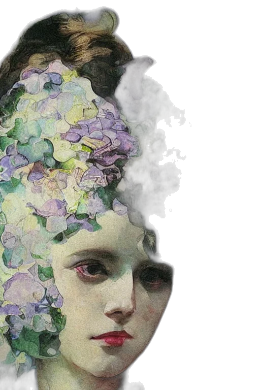 mask, face, crown, flower transparent PNG cut-out