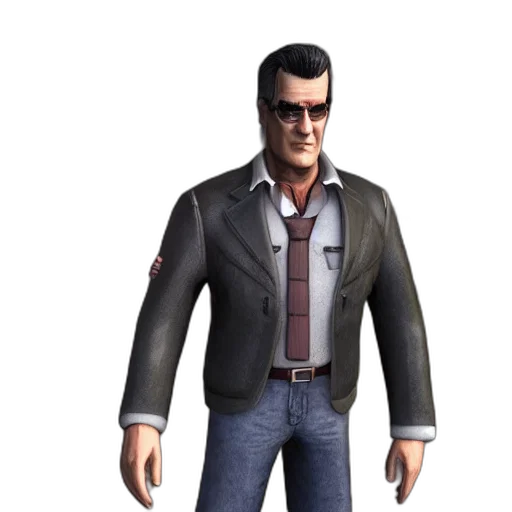 jacket, 3d render, concept art, cartoon transparent PNG cut-out