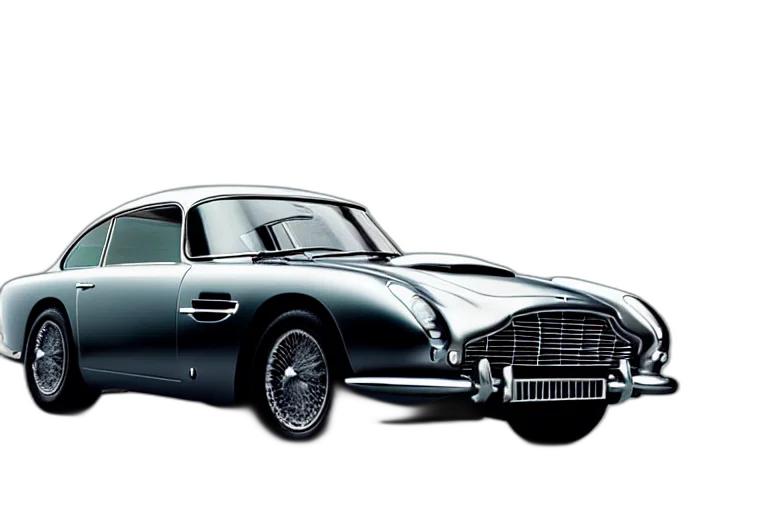 car, photorealistic, 3d render, retro transparent PNG cut-out