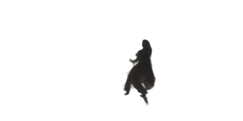 dress, hair, creature, dragon transparent PNG cut-out