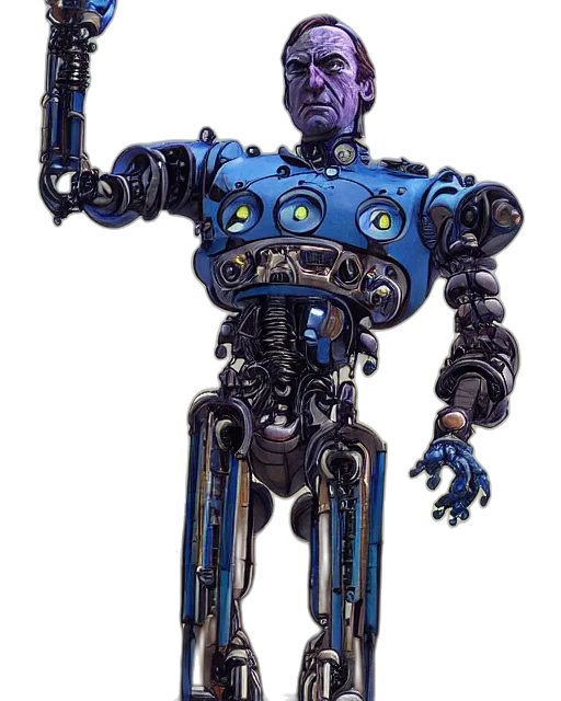 robot, staff, weapon, concept art transparent PNG cut-out