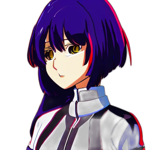 robot, jacket, face, staff transparent PNG cut-out