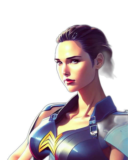face, concept art, fantasy art, comic book art transparent PNG cut-out