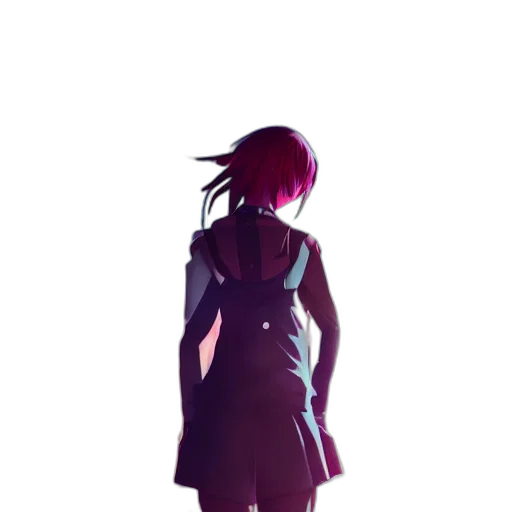 dress, jacket, staff, weapon transparent PNG cut-out