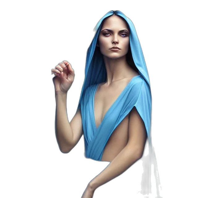 dress, fantasy art, concept art, photorealistic transparent PNG cut-out