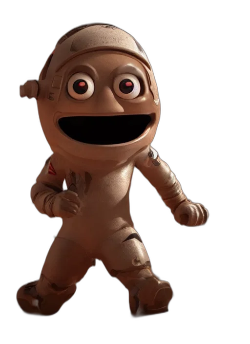 robot, creature, mask, staff transparent PNG cut-out