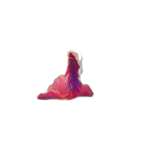 dress, hair, creature, flower transparent PNG cut-out