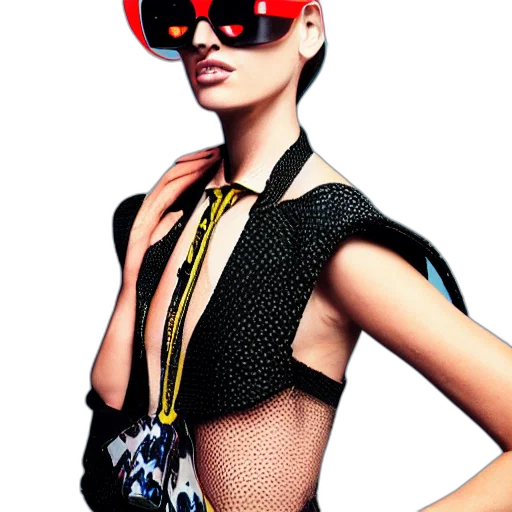 jewelry, 3d render, cyberpunk, photorealistic transparent PNG cut-out