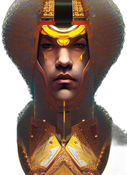 face, crown, mask, robot transparent PNG cut-out