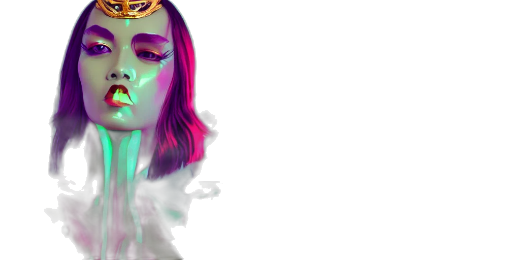 cyberpunk, vaporwave, concept art, photorealistic transparent PNG cut-out