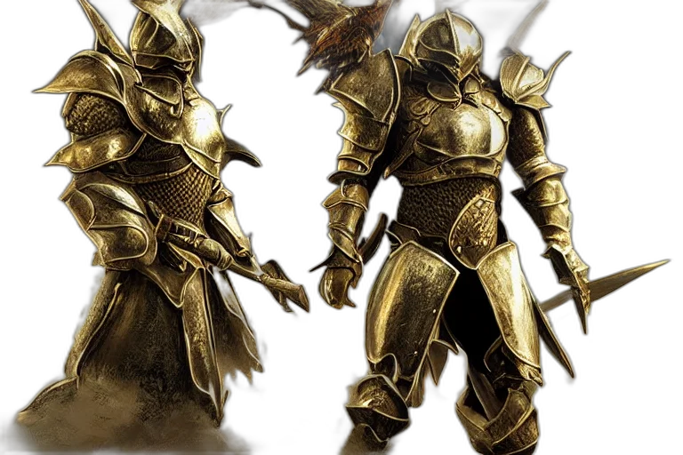 sword, concept art, fantasy art, 3d render transparent PNG cut-out
