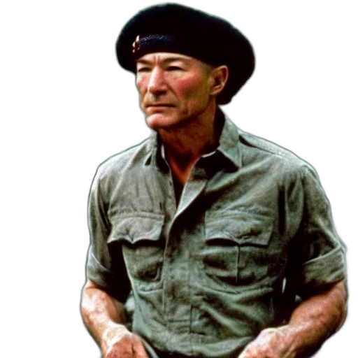staff, hat, jacket, face transparent PNG cut-out