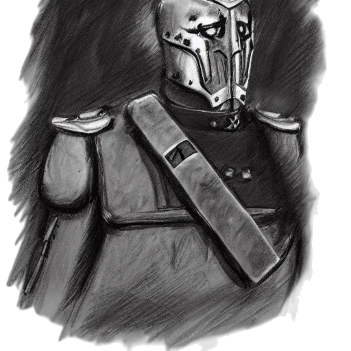 mask, robot, face, sword transparent PNG cut-out