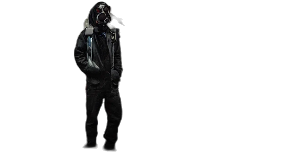 jacket, mask, creature, robot transparent PNG cut-out