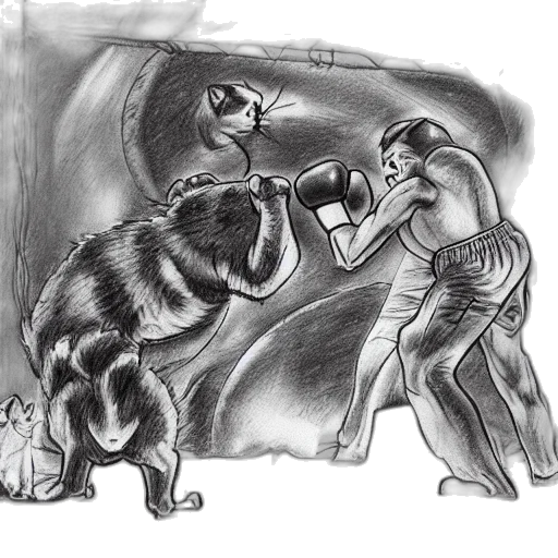 animal, concept art, pencil sketch, comic book art transparent PNG cut-out