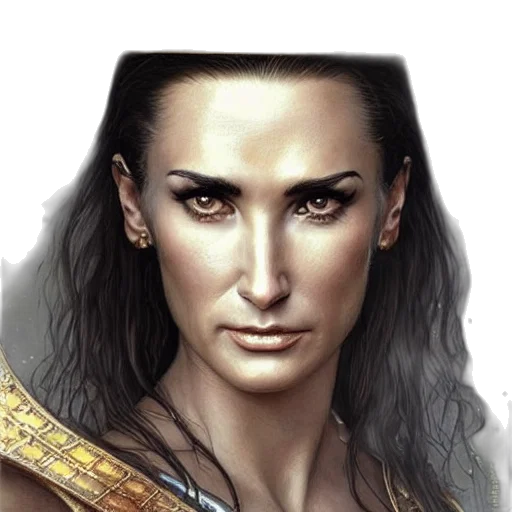 face, jewelry, fantasy art, photorealistic transparent PNG cut-out
