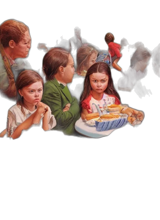 food, photorealistic, concept art, oil painting transparent PNG cut-out