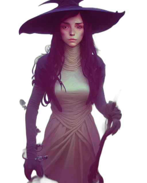 dress, hat, staff, mask transparent PNG cut-out