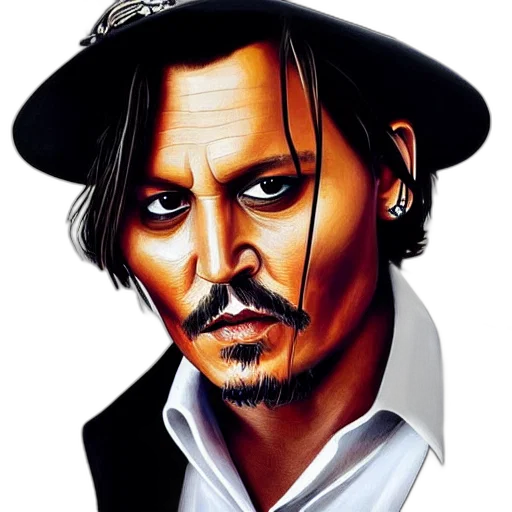 face, hat, photorealistic, comic book art transparent PNG cut-out