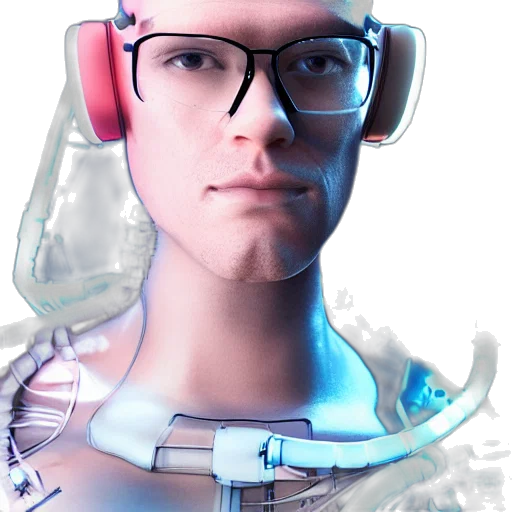 robot, face, mask, staff transparent PNG cut-out
