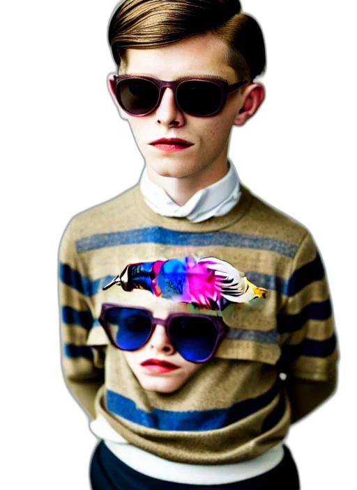 jacket, hat, creature, face transparent PNG cut-out