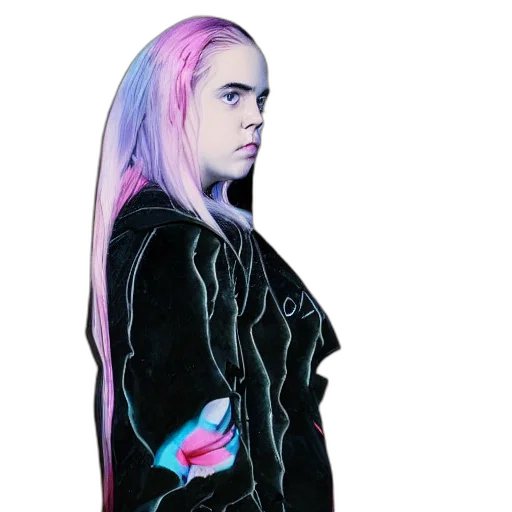 jacket, hair, creature, dress transparent PNG cut-out