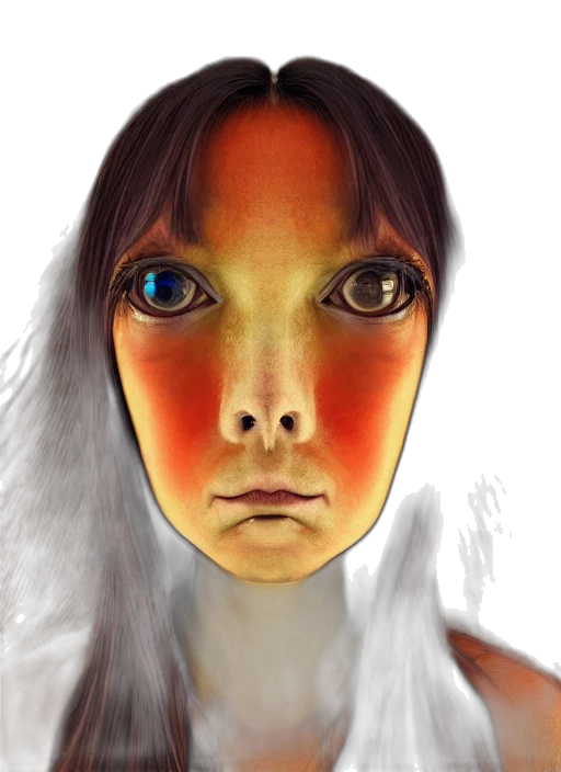 face, mask, robot, creature transparent PNG cut-out
