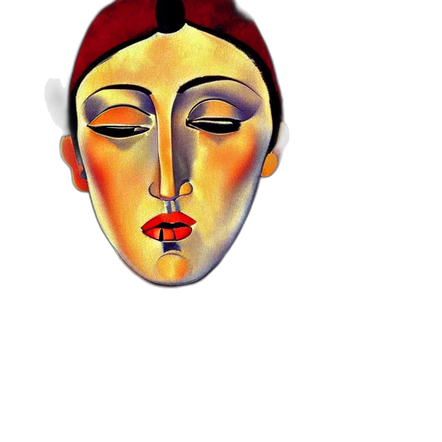 mask, face, crown, jewelry transparent PNG cut-out