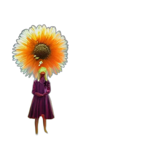 flower, dress, umbrella, crown transparent PNG cut-out