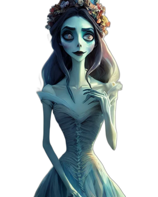 dress, staff, crown, jewelry transparent PNG cut-out