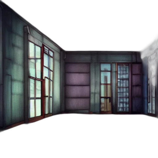 building, furniture, concept art, 3d render transparent PNG cut-out