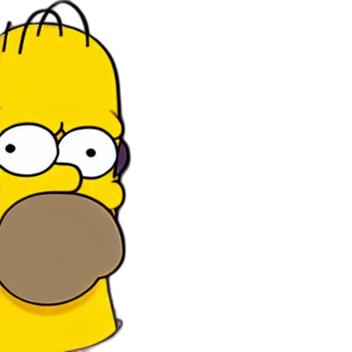 cartoon, photorealistic, homer, simpson transparent PNG cut-out