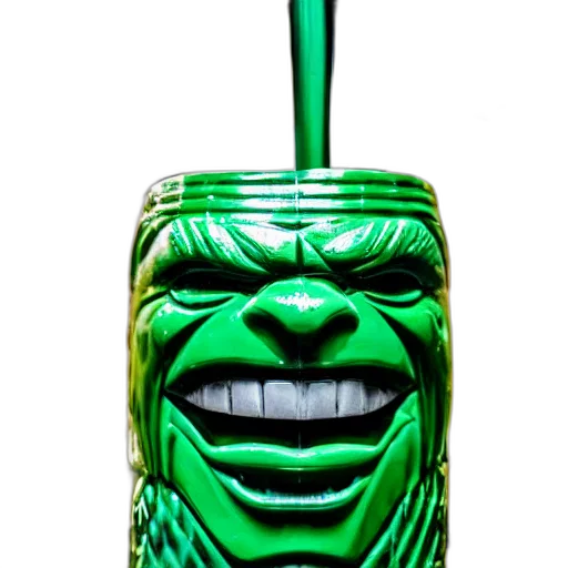 bottle, mask, face, creature transparent PNG cut-out
