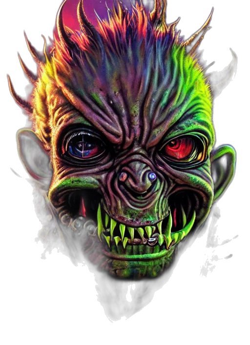 mask, creature, face, concept art transparent PNG cut-out