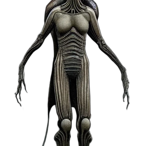 creature, dress, robot, staff transparent PNG cut-out