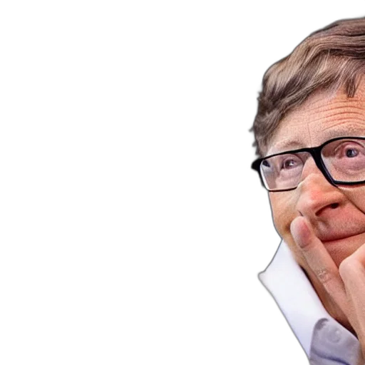face, staff, bill, gates transparent PNG cut-out