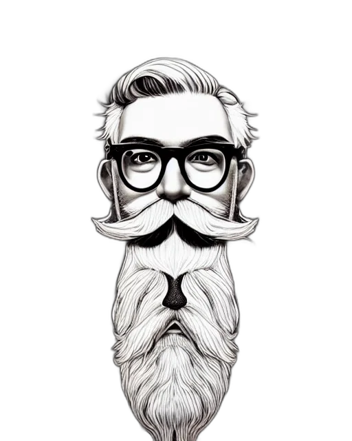 face, mask, staff, hair transparent PNG cut-out