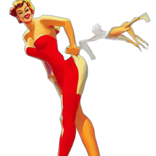dress, staff, weapon, cartoon transparent PNG cut-out