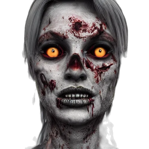 face, mask, creature, photorealistic transparent PNG cut-out