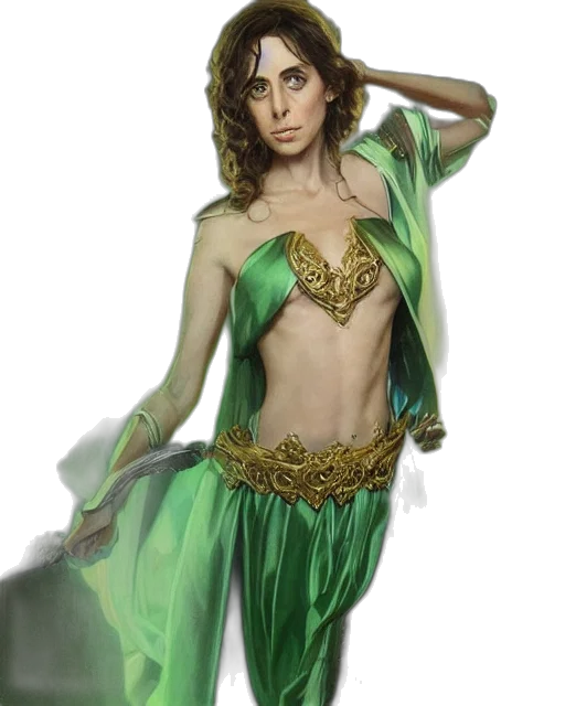 dress, jewelry, fantasy art, concept art transparent PNG cut-out