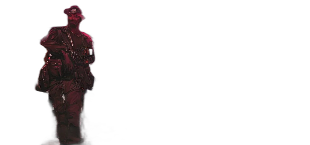 hat, staff, weapon, jacket transparent PNG cut-out