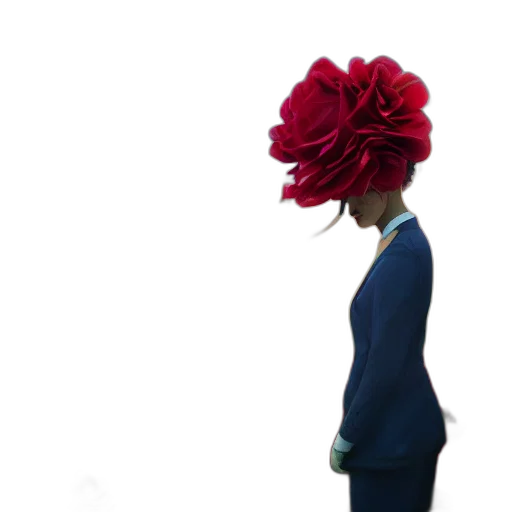 hat, flower, crown, dress transparent PNG cut-out