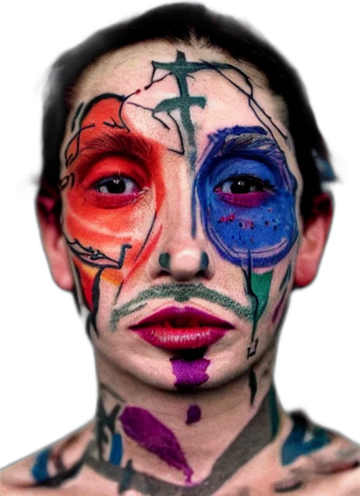 face, mask, creature, robot transparent PNG cut-out