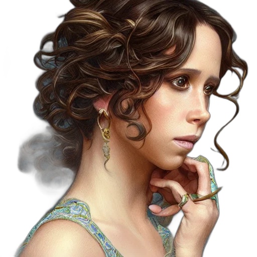 jewelry, dress, face, crown transparent PNG cut-out