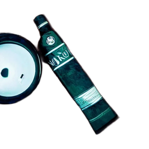 bottle, mask, staff, green transparent PNG cut-out