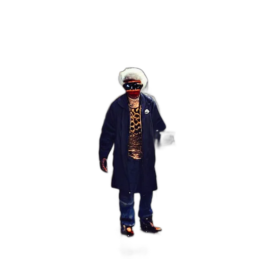 staff, jacket, robot, hat transparent PNG cut-out