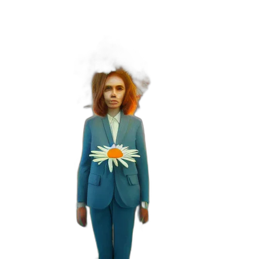 jacket, staff, dress, creature transparent PNG cut-out