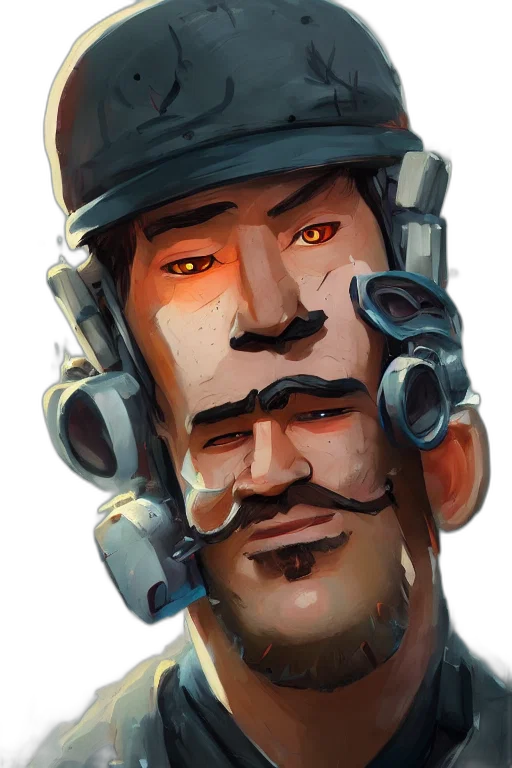 face, staff, mask, robot transparent PNG cut-out