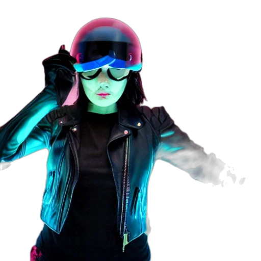 jacket, cyberpunk, 3d render, concept art transparent PNG cut-out