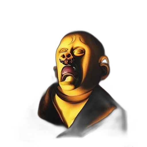 mask, face, staff, creature transparent PNG cut-out
